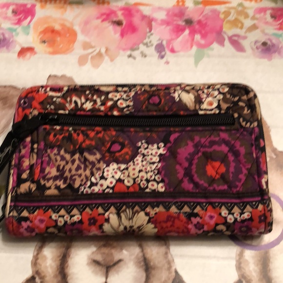 Vera Bradley Rosewood print turn lock wallet - Picture 4 of 4